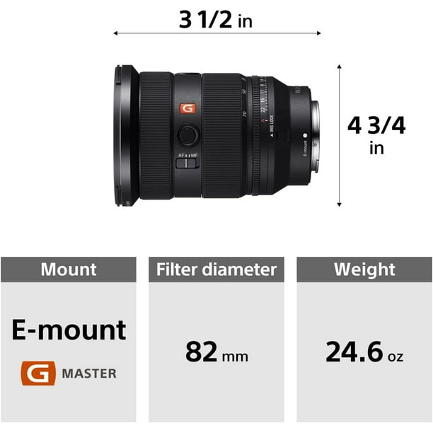 Sony FE 24-70mm F2.8 GM II Alpha Full Frame Standard Zoom Camera