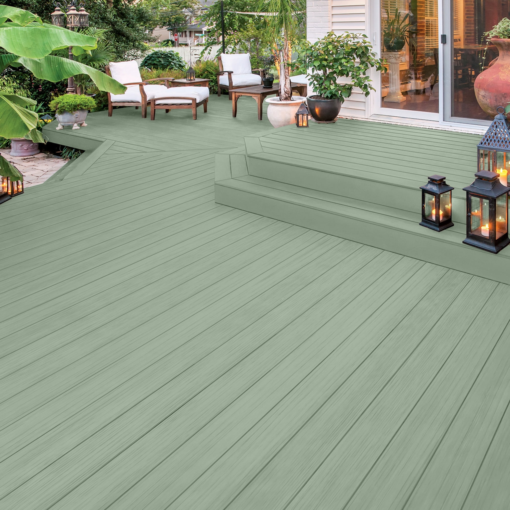 Olympic Maximum 1 Gallon SC-1053 North Pole Solid Color Exterior Stain and Sealer in One
