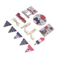 thumbnail image 2 of Independence Day Wooden Decoration, Good In Shape Tray Wooden Ornament  For Gift Making Type 1, 2 of 8