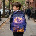 thumbnail image 6 of FUIALDOLG Cartoon Baby Dragon Multi-Pocket Backpacks for School for Back to School Travel, Padded Shoulder Straps Ultra-Light 600D Polyester Kids Backpack, 6 of 10