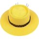 thumbnail image 2 of Sun Hat Summer Straw Hat Elegant Concave Crown Top Church Wedding Boater Sunhat, 2 of 3