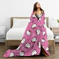 thumbnail image 4 of Hello Kitty Throw Blanket, Cozy Flannel Blankets For Boys Girls, Super Soft Warm Blanket For Couch Sofa Bed, 4 of 9