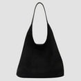 thumbnail image 2 of Women’s Trendy Suede Tote Bag Shoulder Bags for Women Fall Underarm Bag Winter Work Purses Suede Travel Handbag Large Capacity Black, 2 of 7