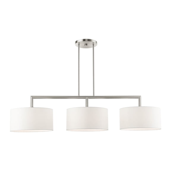 Livex Lighting - Meridian - 3 Light Linear Chandelier in Modern Style - 14