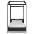 thumbnail image 3 of Delta Children Poppy House Wood Twin Bed, Platform Bed - No Box Spring Needed, Midnight Grey, 3 of 6