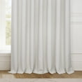 thumbnail image 4 of HPD Half Price Drapes Birch Taupe Extra Wide Faux Linen Room Darkening Curtains for Bedroom & Living Room Curtains (1 Panel), Door & Window Curtains 96 inches long, 100W X 96L, 4 of 12