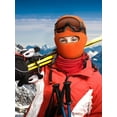 thumbnail image 4 of ZOELNIC 1-Hole Knitted Full Face Cover Adult Winter Ski Balaclava Outdoor Sports Beanie For Men Women (Orange), 4 of 6