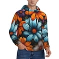 thumbnail image 2 of Haiem Colorful Blooming Flowers Patterned Men's Hoodie with Kangaroo Pocket - Ideal Pullover Sweatshirt for Daily Wear, Travel, and Home-Medium, 2 of 7