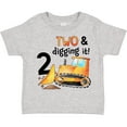 thumbnail image 3 of Inktastic Two and Digging It Bulldozer 2nd Birthday Boys or Girls Toddler T-Shirt, 3 of 5