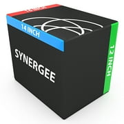 Synergee 12/14/16 Ouch Proof 3 in 1 High Density Foam Plyometric Box for Jump Training and Conditioning