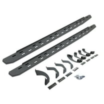 Go Rhino 69643580ST RB30 Slim Line Running Boards with Bracket Kit - Double Cab Only For Toyota 22-24 Tundra (Extended Cab Pickup)