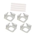 thumbnail image 2 of 4x Soportes de sábanas Accesorios de titulares de sábanas Ajuste de todos los tamaños de colchón Sheeters Schips ajustados para el dormitorio de, 2 of 8