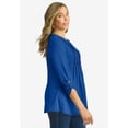 thumbnail image 4 of Jessica London Women's Plus Size Stretch Pleated Tunic, 4 of 4