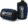 thumbnail image 2 of WOD Nation Weight Lifting Wrist Wraps - Enhanced Wrist Support for Strength Training - Heavy-Duty Hook & Loop Lifting Straps - Versatile Gym Wraps for Powerlifting - 24 in, Black/Dark Blue, 2 of 7