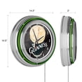 thumbnail image 2 of Guinness Smiling Pint Retro Neon Analog Wall Clock with Pull Chain, 2 of 4