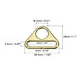 thumbnail image 2 of Uxcell 1.26" Adjuster Triangle with Bar Swivel Clip D Dee Ring Buckle, 16Pack Bronze, 2 of 5