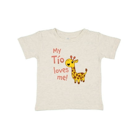 

Inktastic My Tío Loves me- cute giraffe Gift Baby Boy or Baby Girl T-Shirt