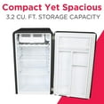 thumbnail image 3 of Frigidaire 3.2 Cu. ft. Single Door Retro Compact Refrigerator EFR372 , Black, 3 of 11