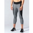 thumbnail image 3 of SECOND SKIN Women's QUATROFLX Heather Compression Capris -Medium Heather Gray (XS), 3 of 3