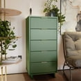 thumbnail image 2 of Manhattan Comfort Granville Tall & Narrow Engineered Wood Dresser in Sage Green, 2 of 11