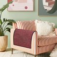 thumbnail image 4 of shiyou-Linen Armrest Cover for Recliner Sofa Arm Slipcover with Anti-Slip for Living Room Couch Loveseat Linen Look Armrest Pod Covers for Chairs Sofa Arm Protector for Pets, Set of 2, Dusty Rose, 4 of 4