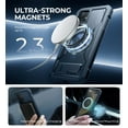 thumbnail image 4 of Dexnor Magnetic Case for Samsung Galaxy S24 Plus Case with Kickstand & 2 Front Frames & Built-in Screen Protector, Compatible with Magsafe, Bumper Rugged Shockproof Full-Body Protective Cover,Blue, 4 of 8