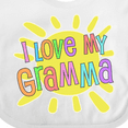 thumbnail image 4 of Inktastic I Love my Gramma- sun and rainbow letters Boys or Girls Baby Bib, 4 of 4