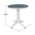 thumbnail image 5 of International Concepts 36" Solid Wood Table With 2 San Remo Counter Stools, 5 of 8