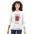 thumbnail image 3 of Kawaii Matching Couples Set PB and J Unisex Plus Fleece Graphic Sweatshirt Brisco Brands 4X, 3 of 6