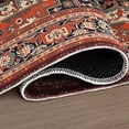 thumbnail image 6 of Boho Area Kitchen Rugs Sets of 2 Large House mats red Non Slip Decor Vintage Fuzzy Washable Pads 47x17 in, 6 of 6