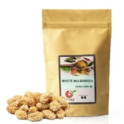 NY SPICE SHOP White Dried Mulberry  8 Ounce All Natural & Sun-Dried Mulberries - Delicious Healthy Berries