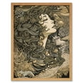 thumbnail image 1 of Deep Breath In Conceptual Art Woman Illustration Art Print Framed Poster Wall Decor 12x16 inch, 1 of 5