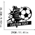 thumbnail image 3 of Custom Personalized Soccer Ball Metal Wall Art, Custom Soccer Player Name Sign Decoration For Room, Soccer Ball Metal Decor, 3 of 6