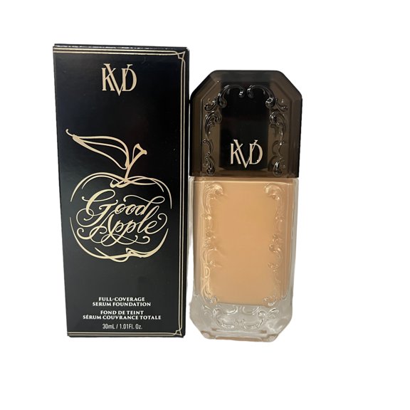 Kat Von D Good Apple Full-Coverage Transfer-Proof Vegan Serum Foundation - Medium 048, for Medium Skin with Cool Undertones