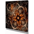 thumbnail image 2 of Art Numérique Orange Foncé Fleur Fractale - Impression sur Toile Florale, 2 of 3
