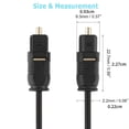 thumbnail image 2 of JIAHAOO 2.2mm Slim Optical Audio Cable 2M Length Hi-Fi Audio Transmission For Home Theatre Professional Stage Audio Equipment Use, 2 of 6