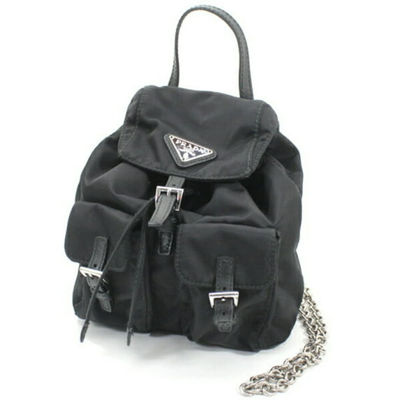 Pre-Owned Prada PRADA Shoulder Bag Mini Backpack Nylon Black 1BH029 Women's NERO...