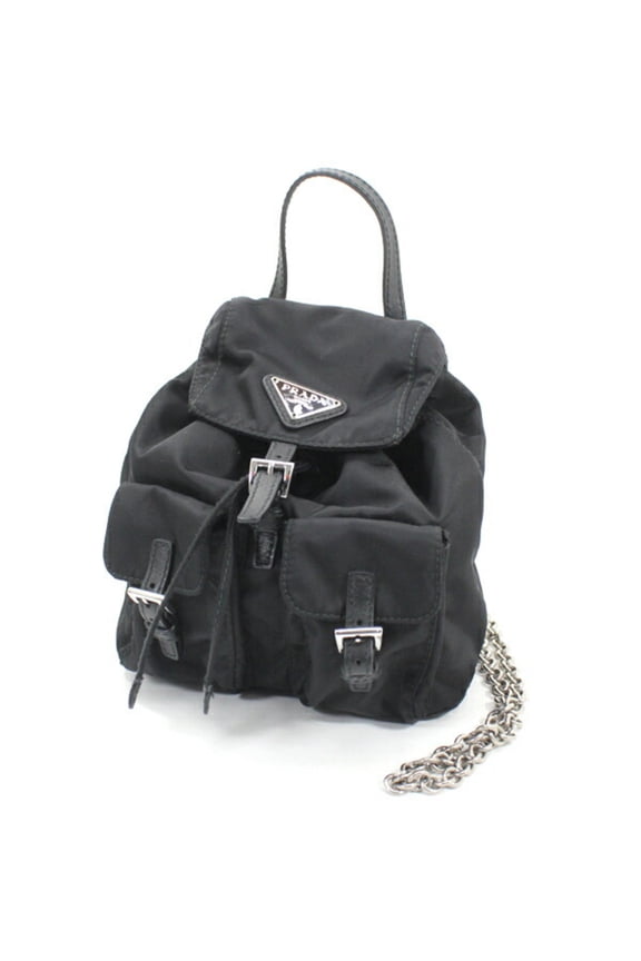 Pre-Owned Prada PRADA Shoulder Bag Mini Backpack Nylon Black 1BH029 Women's NERO...