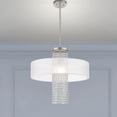 thumbnail image 5 of 41121-91 Livex Lighting Bella Vista - 1 Light Pendant in Contemporary Style - 20 Inches wide by 27.5 Inches high-Brushed Nickel Finish-White Shade, 5 of 8