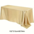 thumbnail image 3 of PRETXORVE Home Decor, Room Decor, Seamless Satin Tablecloth Rectangular Silk Tablecloth Fabric Table Decoration Suitable for Restaurant Wedding Banquet Party Activities Decoration, 3 of 6