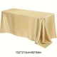 thumbnail image 3 of Mantel de satén sin costuras, rectangular, sedoso y suave, ideal para decoración de mesas, restaurantes, bodas, banquetes, fiestas y eventos., 3 of 5