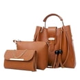 thumbnail image 1 of Set 3 Bolsos De Mano Para Mujer Onda Shop Bolsa De Lujo Gran Capacidad Marrón, 1 of 5