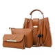 thumbnail image 1 of Set 3 Bolsos De Mano Para Mujer Onda Shop Bolsa De Lujo Gran Capacidad Marrón, 1 of 5