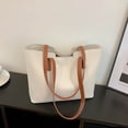 thumbnail image 3 of MUSOIE Tote Bag for Women with Zipper Large Fashion Vegan Leather Shoulder Purses and Handbags, 3 of 5