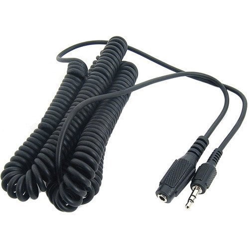 3.5mm Stereo MF Headphone Extension Cable 15 ft. Coiled