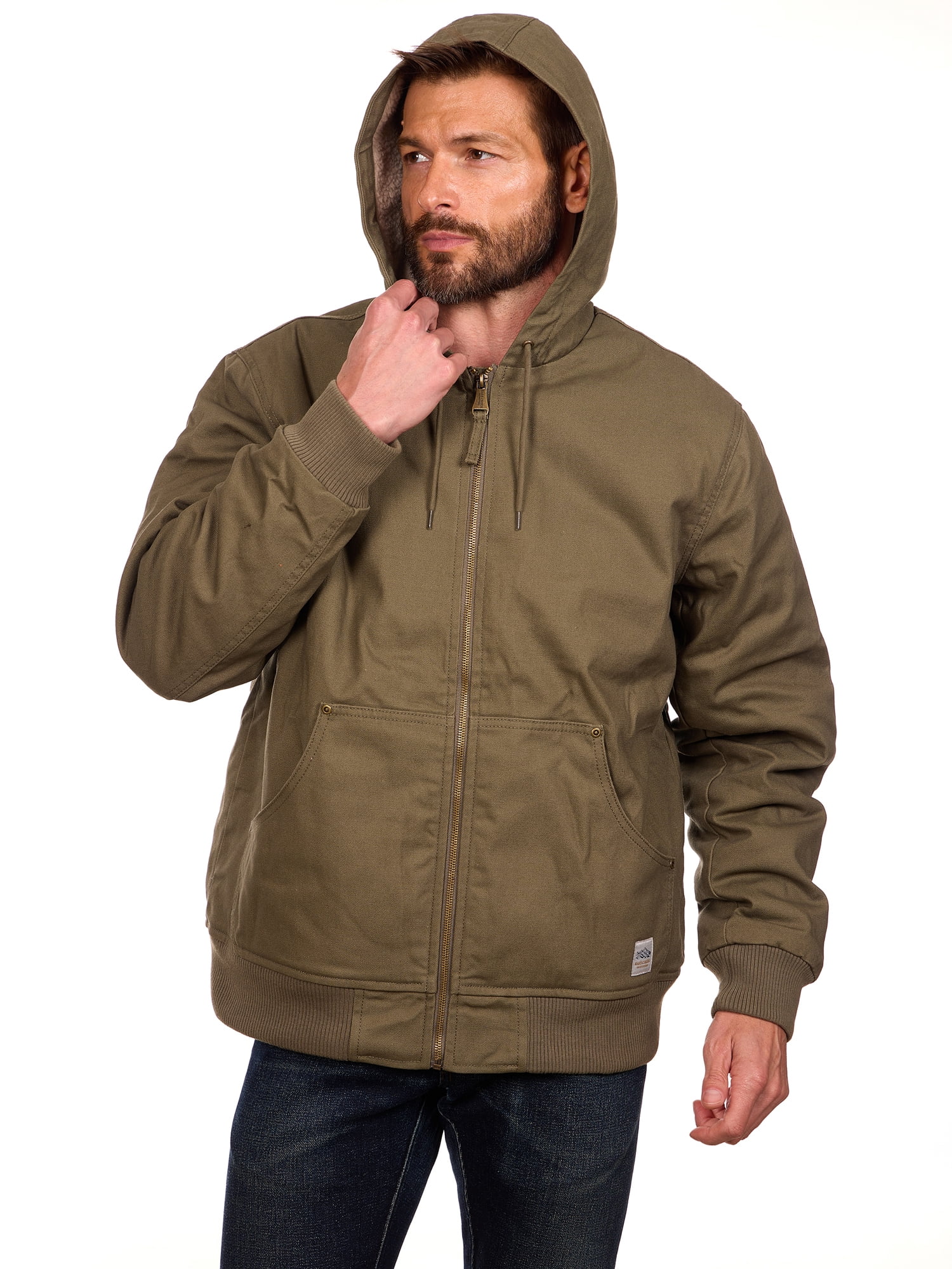 Bass Creek Outfitters Men's Duck Canvas Sherpa Lined Jacket, Sizes M-3XL