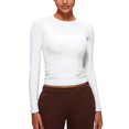 thumbnail image 1 of Remera CRZ YOGA Softembrace Cuello Redondo Ajustada Blanca M, 1 of 6