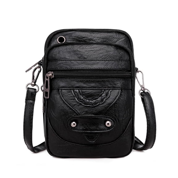 Small Crossbody Cell Phone Bag for Women, PU Leather Multi-Pocket Phone Purse with Adjustable Strap, Lightweight Shoulder Wallet Bag(7.48 x 5.12 x 1.57 in)