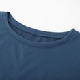 thumbnail image 5 of SNKSDGM Women's Plus Casual Easter Shirts off The Shoulder Tops for Women Loose fit Women's Tunic Top Round Neck Thin Solid Color Loose Long Sleeved T Shirt Shirt Short Sleeve Shirts for Women Work, 5 of 8