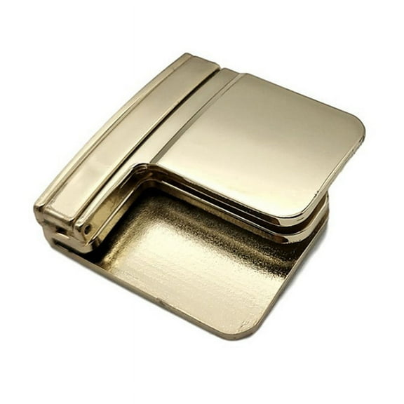 Belt Adjustment Clamp Multifunctional Belt Clip Adjustment Buckle Pants Waist Shrink Folding Belt Bu Gold Metal